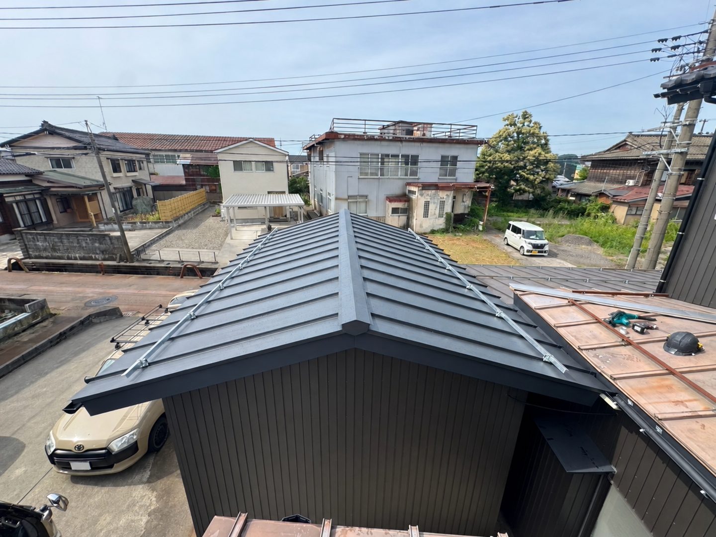 見附市 N様 屋根工事（車庫屋根張り替え工事） 施工後