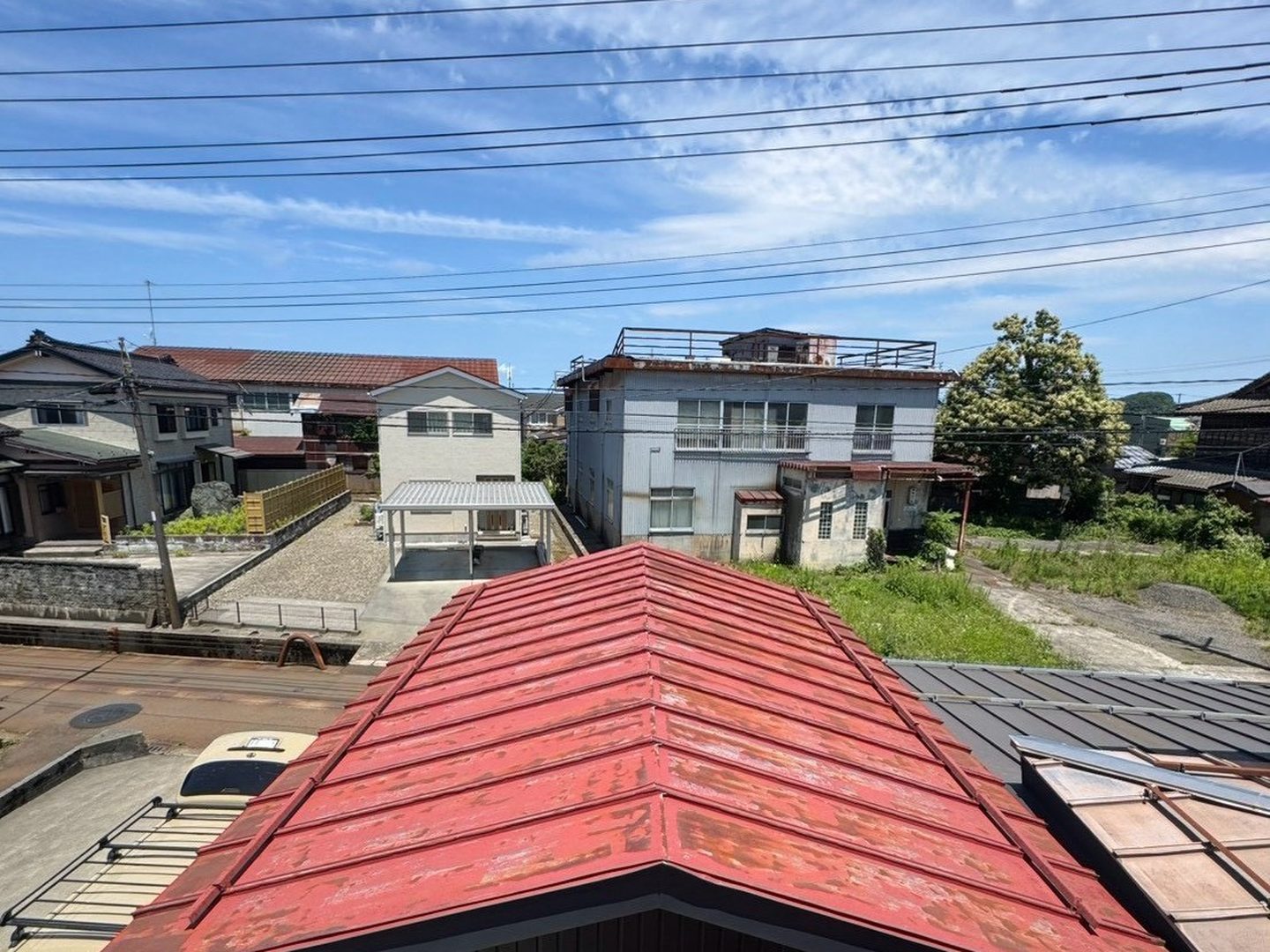 見附市 N様 屋根工事（車庫屋根張り替え工事） 施工前